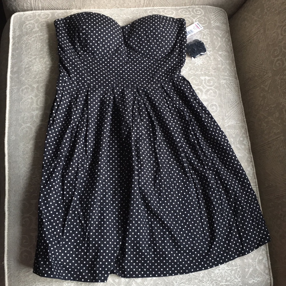 NWT Classic Black Polka Dot Dress